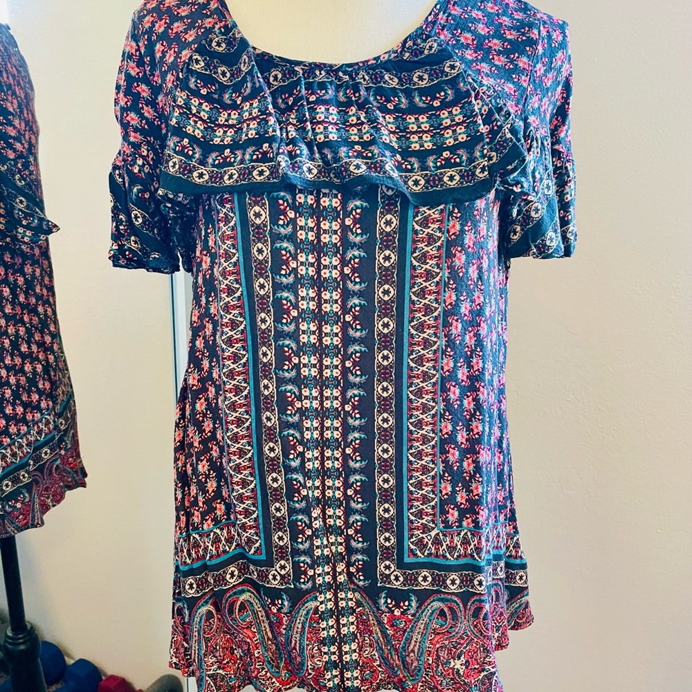 Knox Rose Multicolor Patterned Blouse